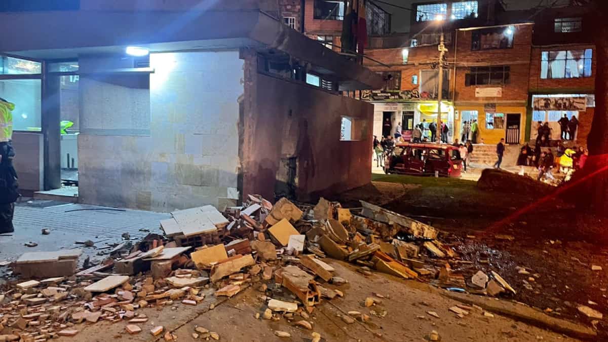Explosión en Arborizadora Alta, Ciudad Bolívar, al sur de Bogotá